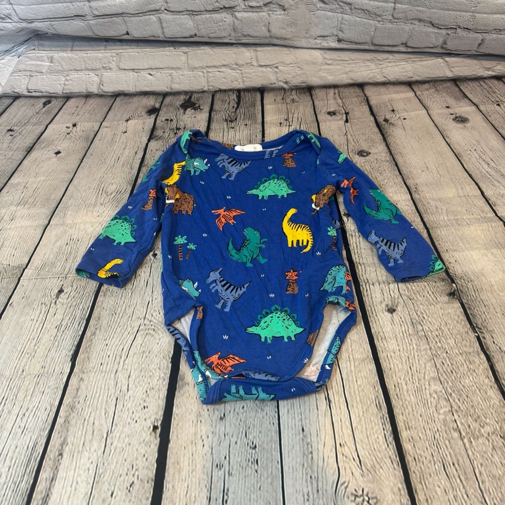 Angel Dear Dinosaur Bamboo Long Sleeve Bodysuit